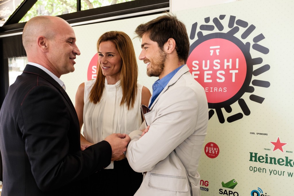Sushi Fest_Nuno Graciano, Cláudia Vieira e Lourenço Ortigão_créditos Agência Zero